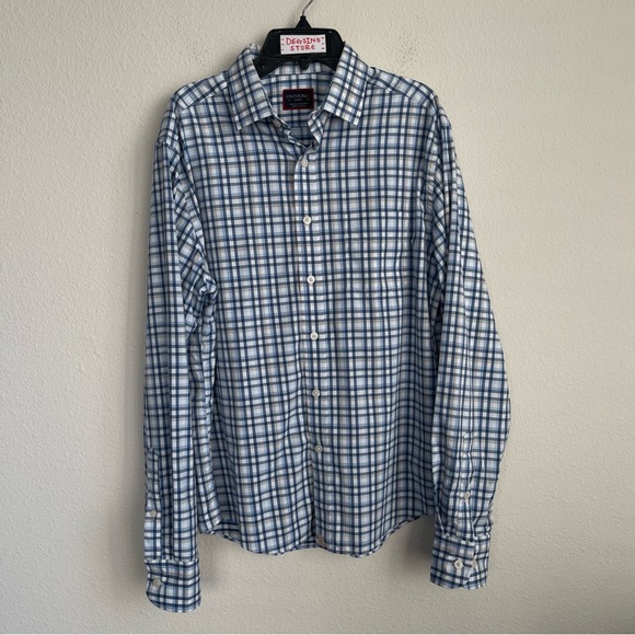 UNTUCKit Stretch Long Sleeve Plaided Button Down Shirt - Picture 2 of 6